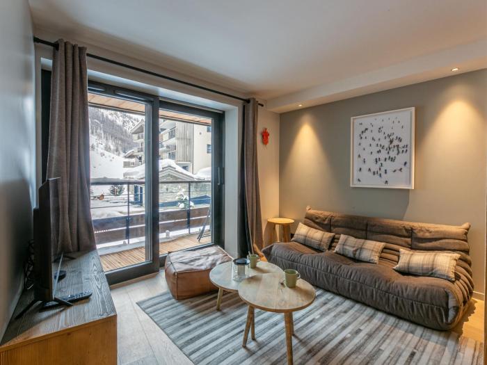 Cocon chaleureux avec Wifi, garage et accès direct aux pistes dans résidence neuve à Val-dIsère - FR-1-694-326