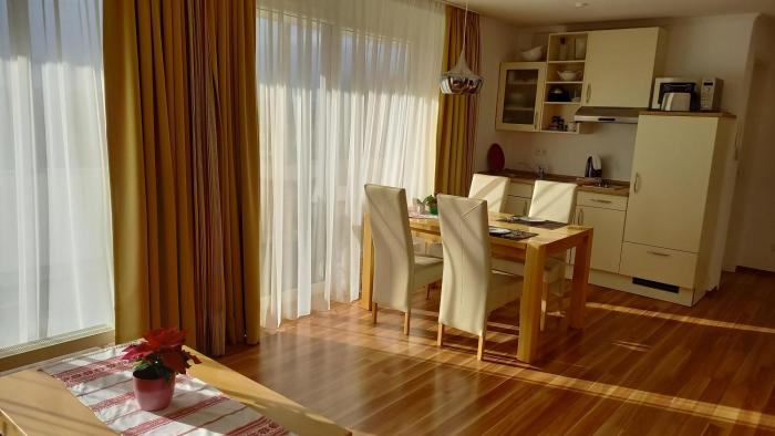 Wellness Ferienwohnung mit Bademantelgang zur Therme