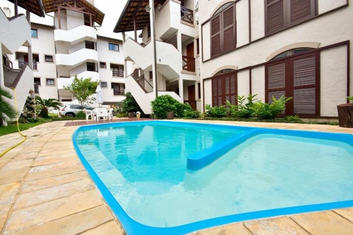 Charmoso quitinete com piscina no Residencial Rivieira