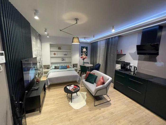 New comfortable apartment with balcony and sauna on Klimieckiego street