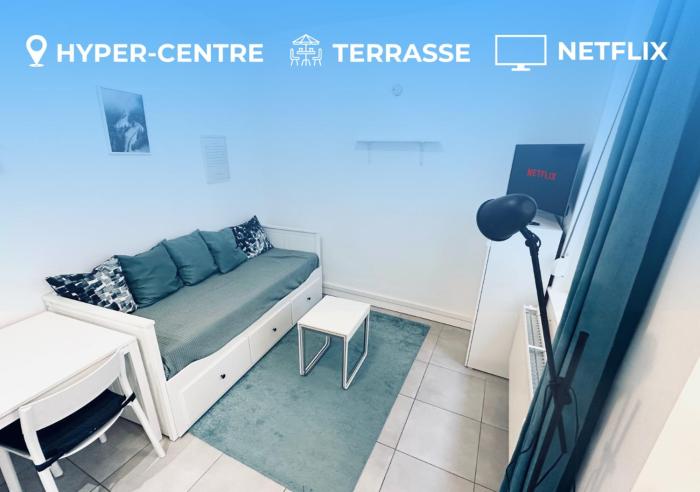Studio Lille stylé avec WiFi, terrasse, proche gares