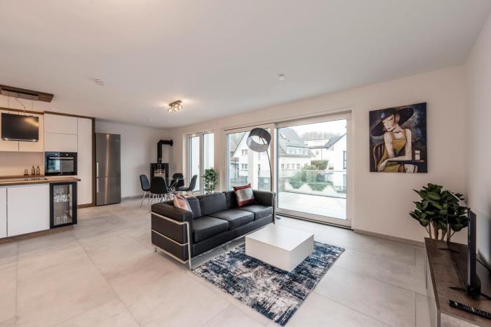 EXQUIS Luxus Apartment USM I Kamin I Terrasse I Parkplatz I Mercedes