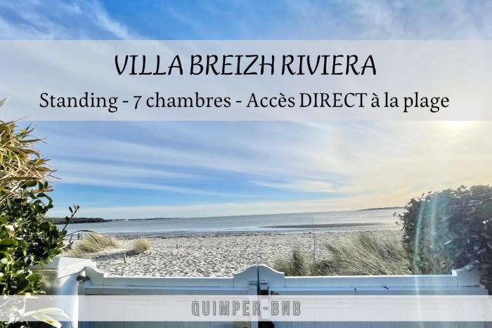 VILLA BREIZH RIVIERA - La plage au bout du jardin !