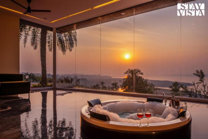 StayVistas Lake Pearl Serenity - Riverside, Mountain-View Villa with Jacuzzi, Sprawling Lawn & Terrace