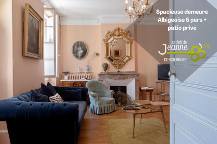 Spacieuse demeure Albigeoise 5 pers + patio privé