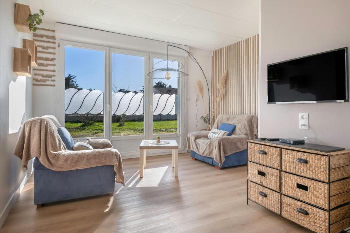 Appartement pour 4 avec grand jardin