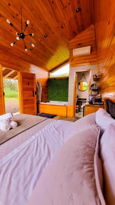 Alma de campo - Cabanas com românticas hidromassagem entre Urubici e Urupema