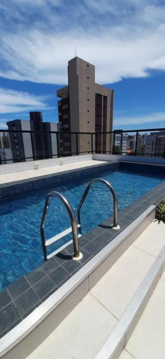 Apto 2 quartos sendo 1 suíte, com varanda, apenas 250m praia de Intermares