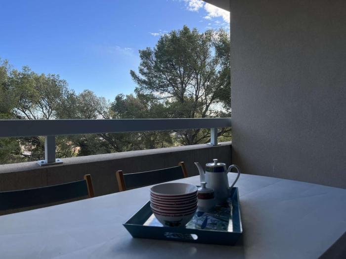 2 chambres, piscine, lave linge, lave vaisselle, parking, balcon, parking privatif