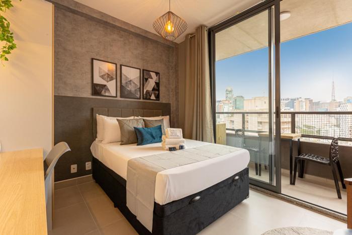 Easy Star - Studio no coração da Consolação com vista livre - VF01H