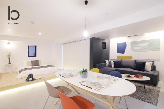 b hotel Heiwaodori 302 - Huge Apt in Famous Hiroshima Dori For 6p