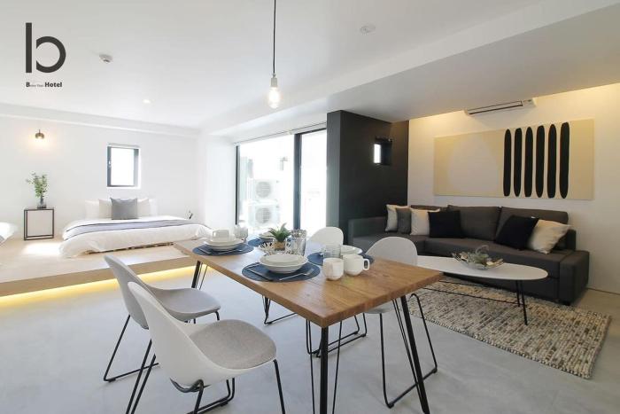 b hotel Heiwaodori 602 - Huge Apt in Famous Hiroshima Dori for 6p