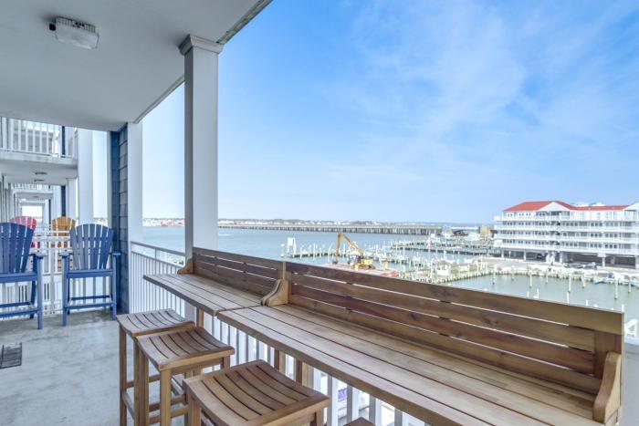 Ocean City Inlet Escape with Balcony and Bay Views!