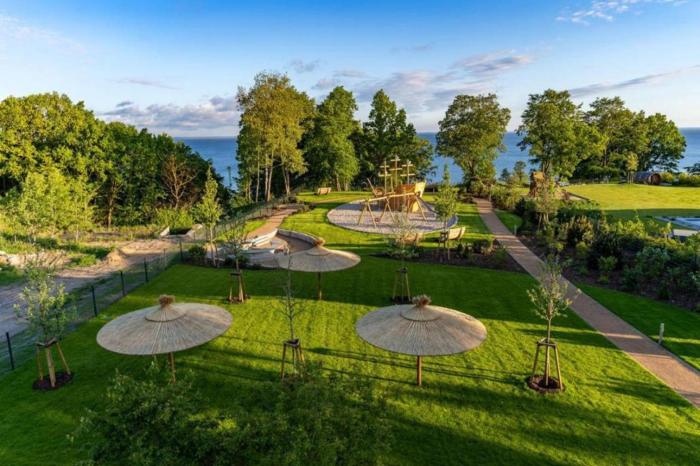 Haffhaus 1 in Garz mit Blick auf das Haff