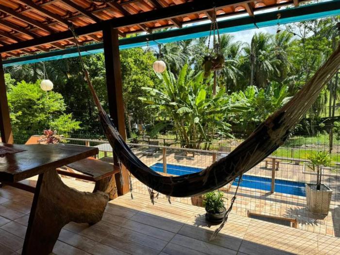 Casa Amadou com grande piscina em Boipeba