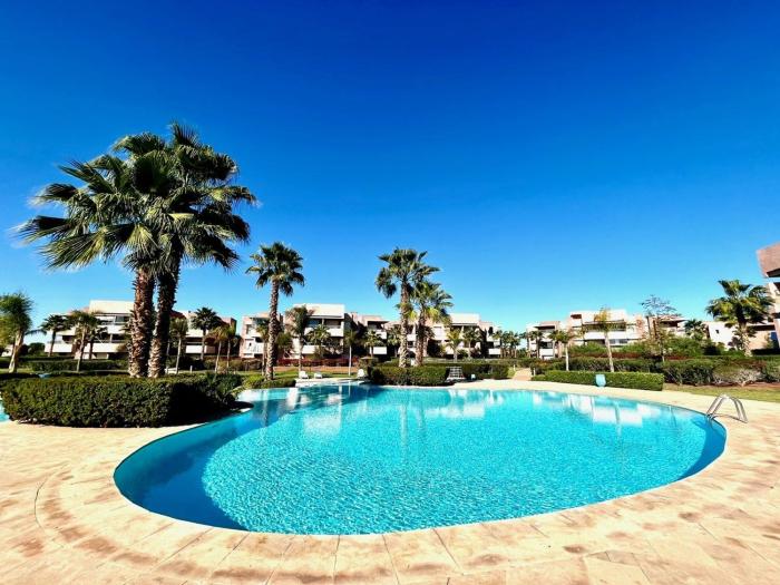 Prestigia Golf Marrakech! Rez-de-jardin 2 chambres, grande terrasse et jardin, Piscine, Parking