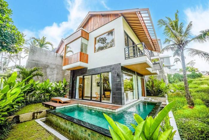 Villa Nyanyi Satu - Serene 2BR Villa with Lush View 5 mins to Beach