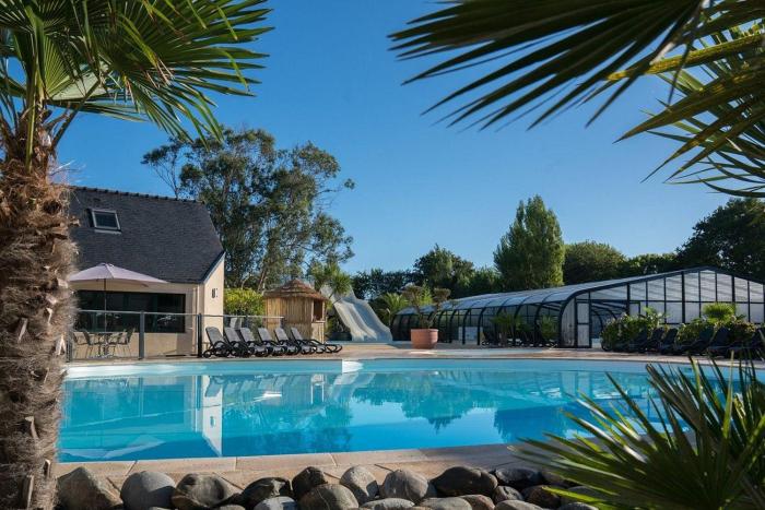 mobil home 6 pers camping 4 étoiles domaine de la pommeraie tregunc bretagne