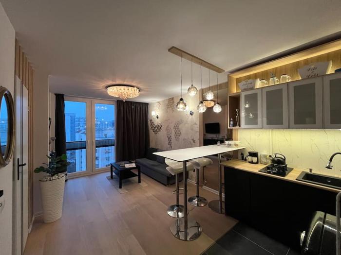 LUX apartament 2 pokoje, centrum miasta, piękny widok