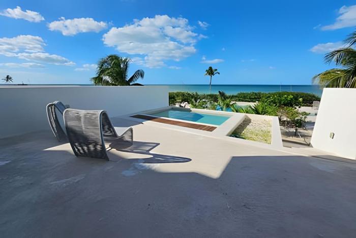 Departamento con vista al mar .