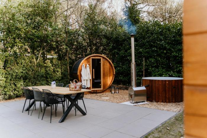 Romantisch Wellness Boshuisje met Sauna & Hottub