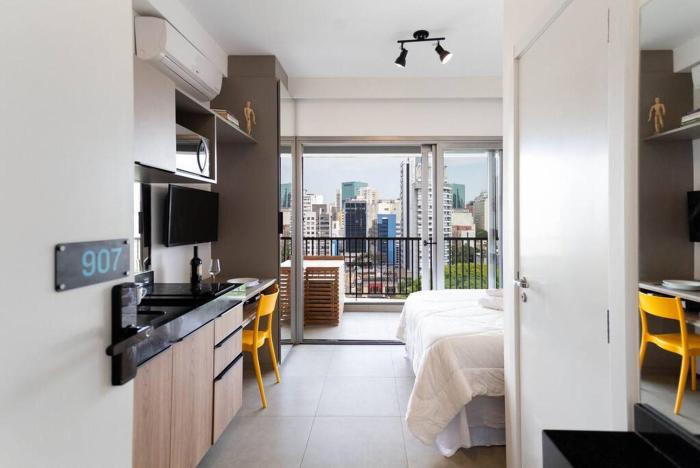 VE0907 I Studio Vergueiro - Proximo Paulista Av e Ibirapuera Park