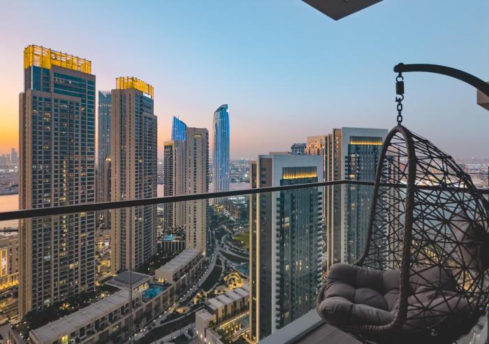 Lux 1BR Apartment with Amazing view in Palace Residences Creek Harbor