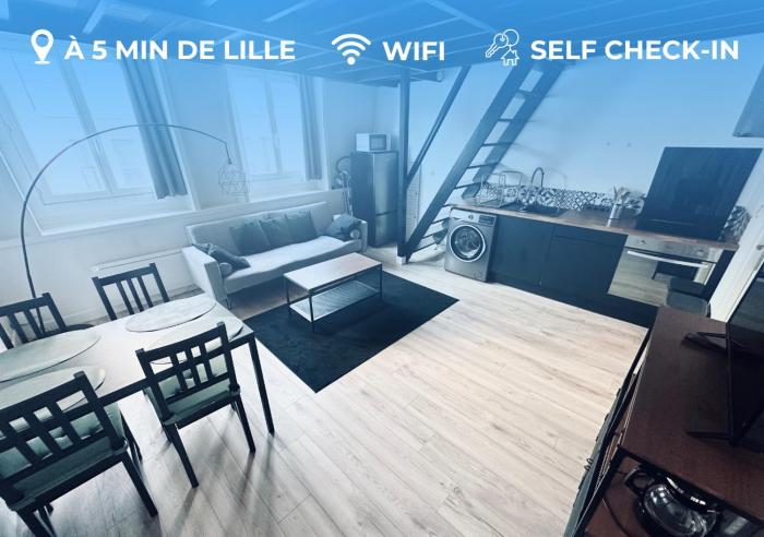 NOUVEAU! Centre Lille T3 WiFi, TV, Proche Centre Ville
