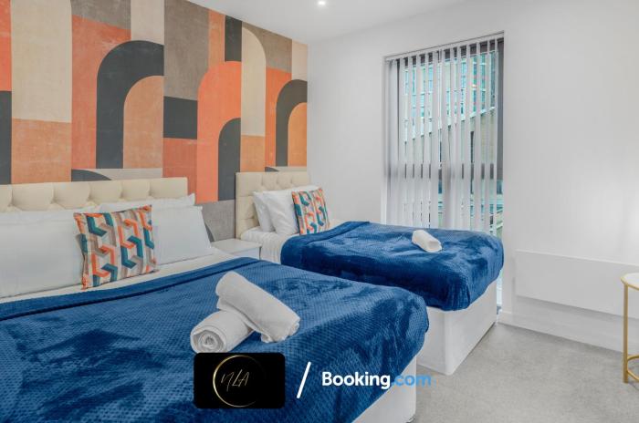 Ideal 2BR Apartment, Central Birmingham, Netflix & Hi Speed Wi-Fi