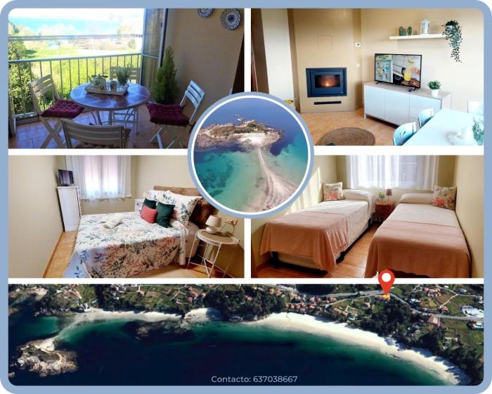 Apto Dona Olga 200 mts playa Lapamán, terraza vistas al mar