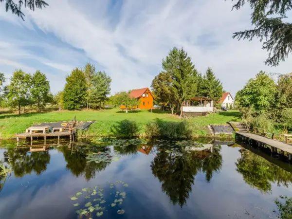 Agrodomek nad stawem