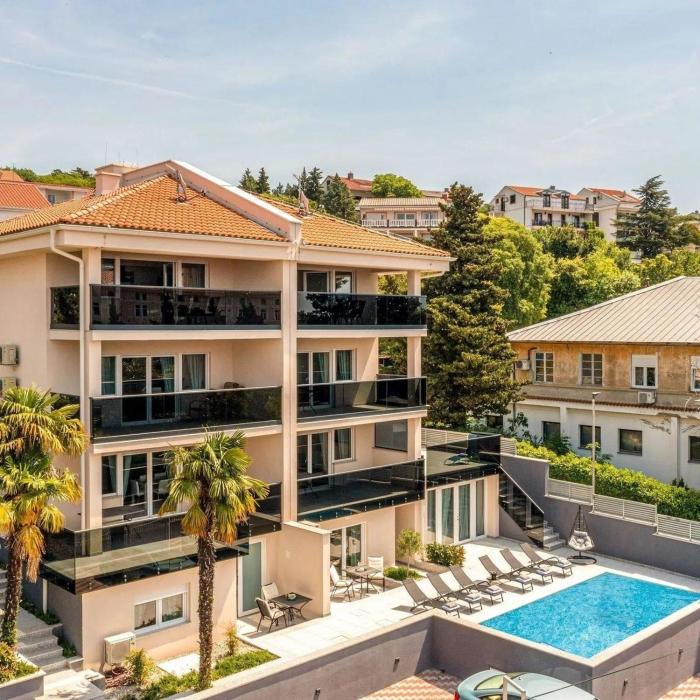 Wohnung in Crikvenica mit Schöner Terrasse