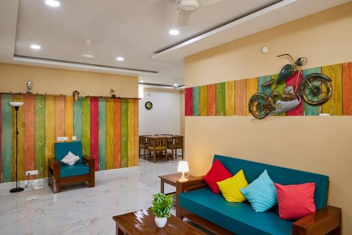 Chill Place:3BHK AC Retro House @FinancialDistrict , Near US Embassy