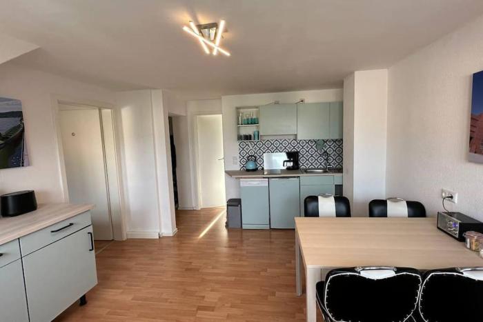 Frisch renovierte Ferienwohnung Haldenblick für 2-4 Personen, zentral gelegen