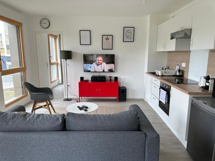 Cosy 2 pièces et parking 30 mns Gare du Nord by immo kit bnb