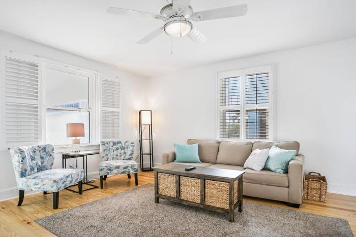 Beach Cottage! 100 Steps to the Sand, Pets OK, Private Deck!