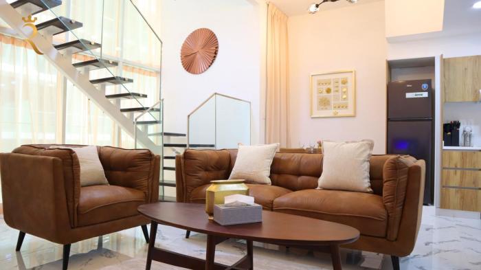Spacious 2BR Masdar City Duplex - Urban Luxe Retreat