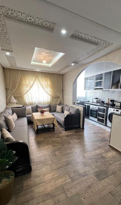 Appartement 2 chambres Dar Bouazza Proche AquaParc Tamaris Wifi Fibre Parking