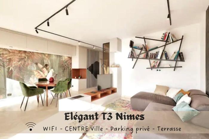 lélégant T3Nîmes Parking-centre ville