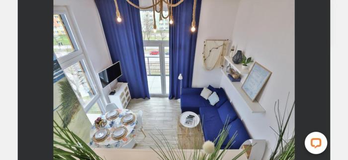 Wyjątkowy apartament z antresolą i dwoma sypialniami-500m od morza