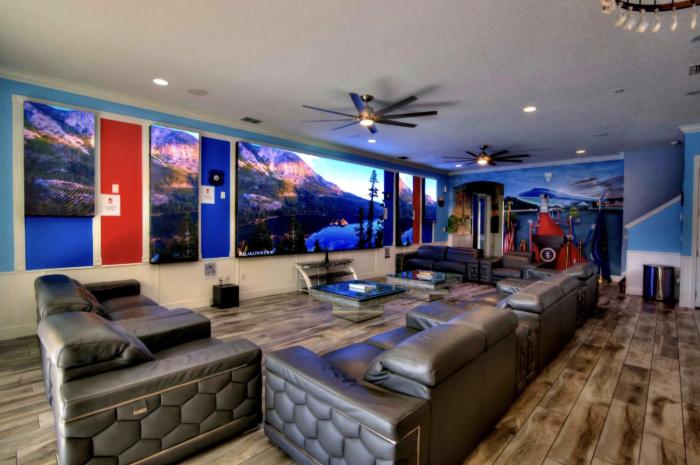 Luxury Infinity & Bowling Villa 14BD Theater Games Pool & Spa