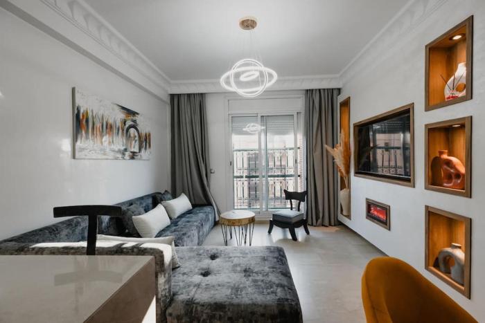 Gueliz Luxury Apt with Pool Self Check In 24 7 Security