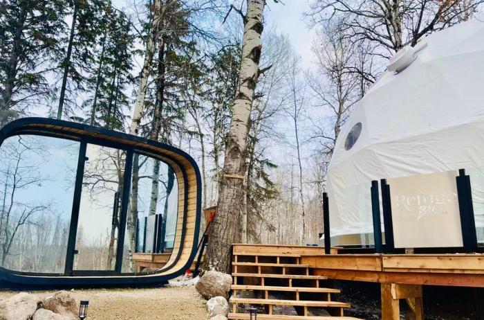 Refuge Bays Aer XL Dome Luxury Off Grid Escape