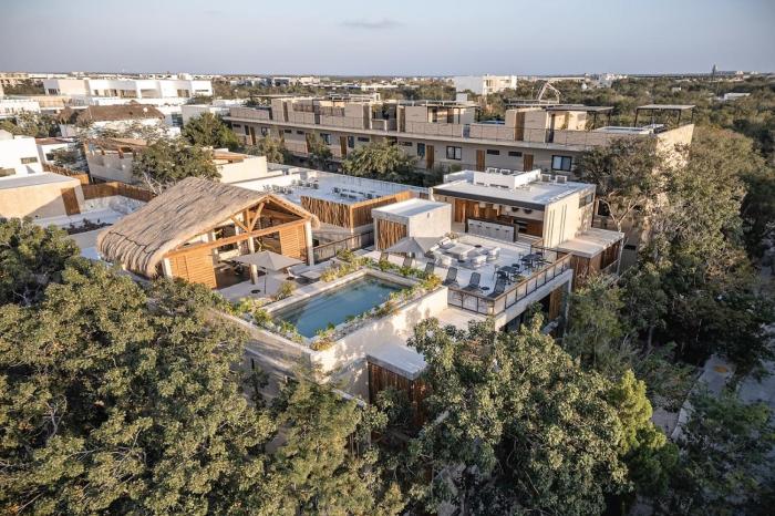 Premium Apartment in Tulum 2 Bedrooms Roof Top Pool - Aldea Zama