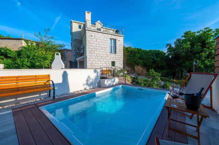Villa Didovina mit Pool und Meerblick