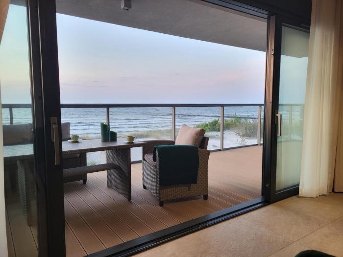 Apartament Dune - frontowy widok na morze w Gardenia