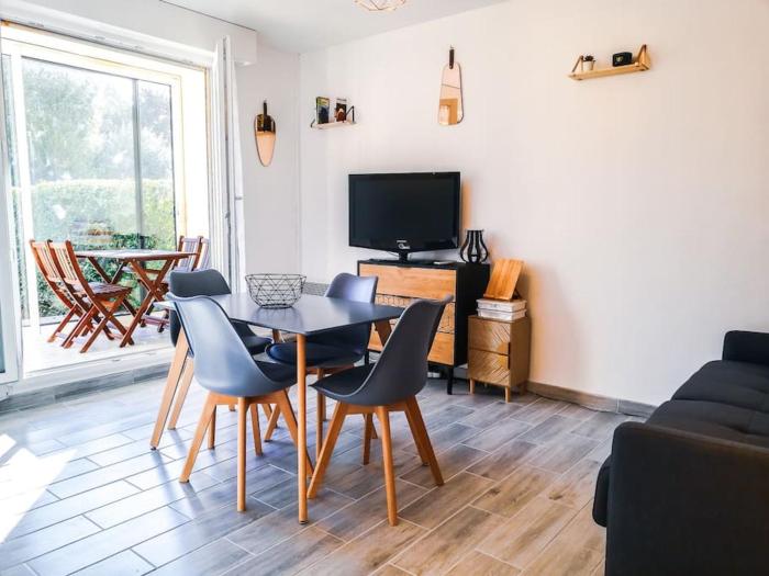 Le Superbe, F2 en rez-de-jardin, proche mer