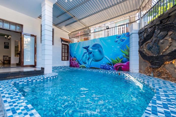 Villa Hồ Bơi 47 - Gần Biển Bãi Sau - Phòng Khách Có Máy Lạnh