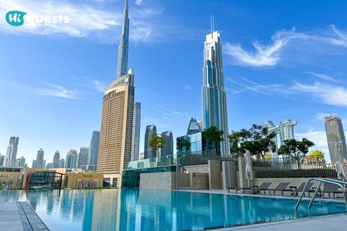 HiGuests - Sky-High Luxury 2BR Apt in Downtown Views Dubai