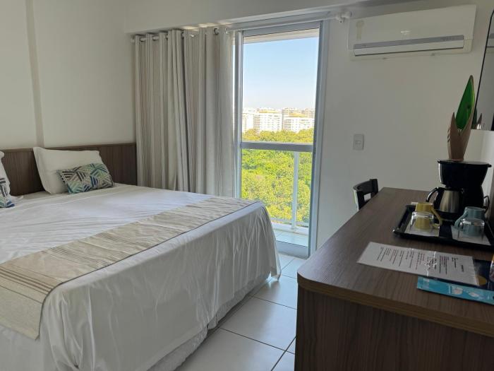 RioStay suíte com varanda ao lado do Riocentro Farmasi Arena Parque Olímpico Globo Projac